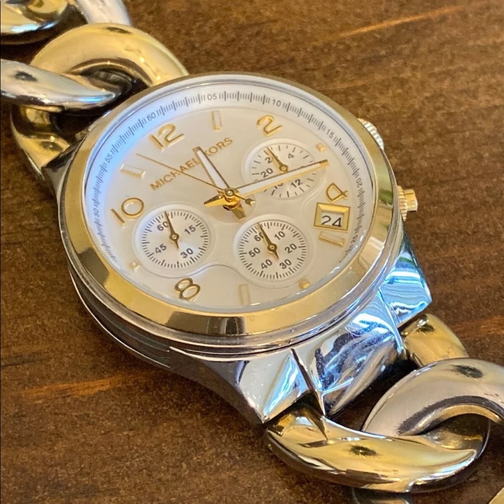 Michael Kors Gold/silver Chain Link Watch